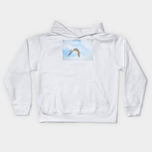 Royal Tern Catching the Sunlight Kids Hoodie